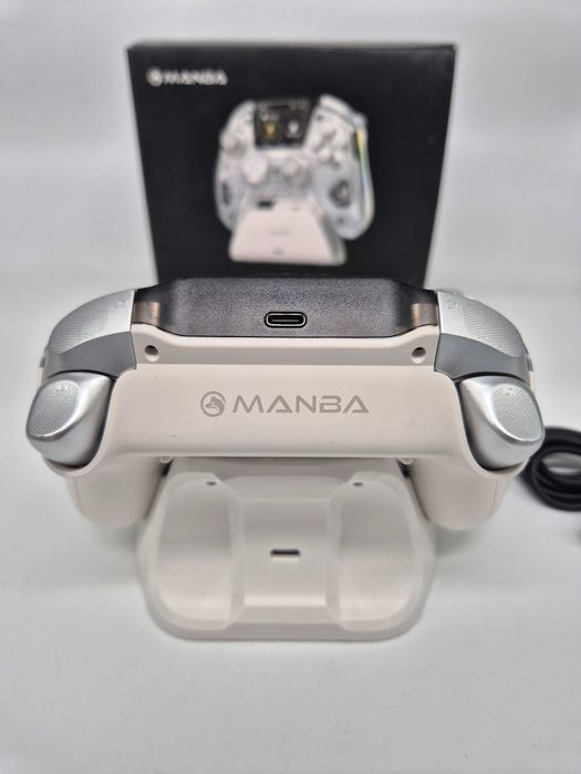 Controller Gaming Wireless Manba One Transparent, Ecran LED - Grad B