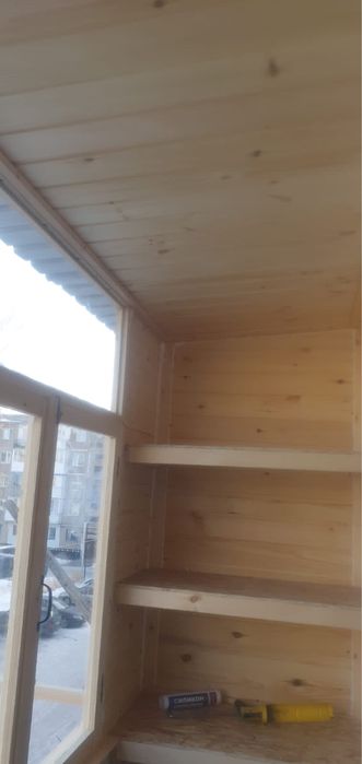 Стеклим балконы дерево(пластик)