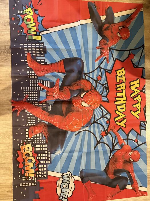 НоВ Винил/ платно за рожден ден Spiderman
