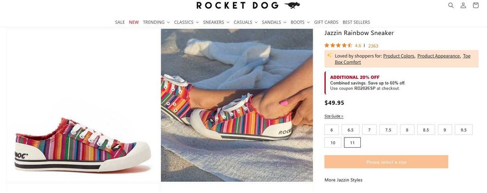 Чисто нови BFF кецове Rocket dog - н. 38