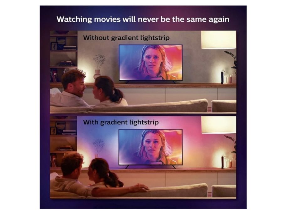 Смарт LED RGB Лента PHILIPS ! За 65 инча TV