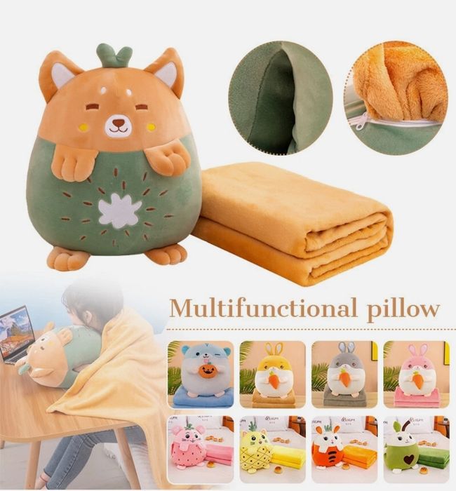 Mascota plus cu paturica,3in1