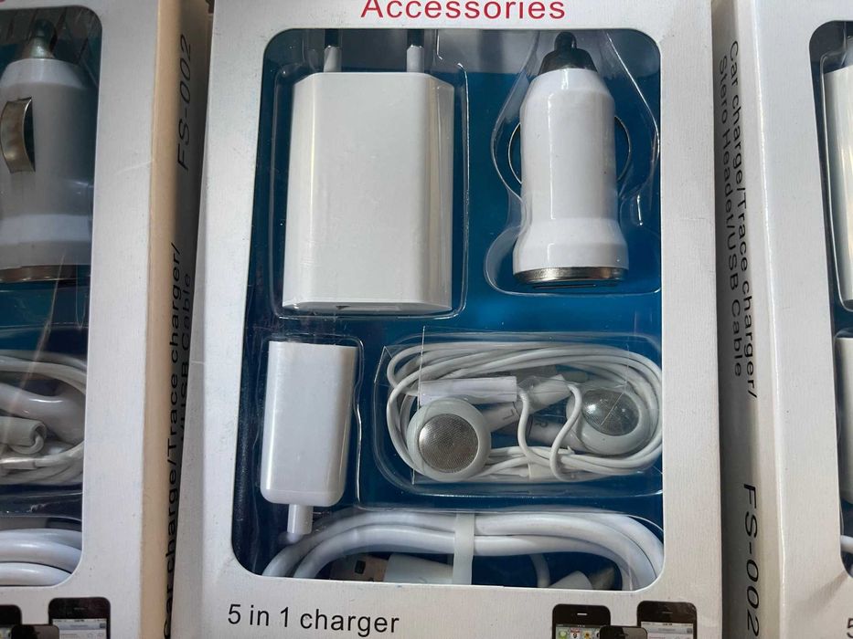 Кабел USB с тип C Адаптер Зарядно за автомобил С USB и слушалки