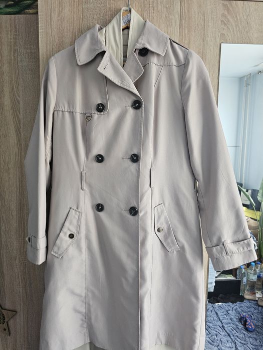 Trench bej spre gri Amisu 40