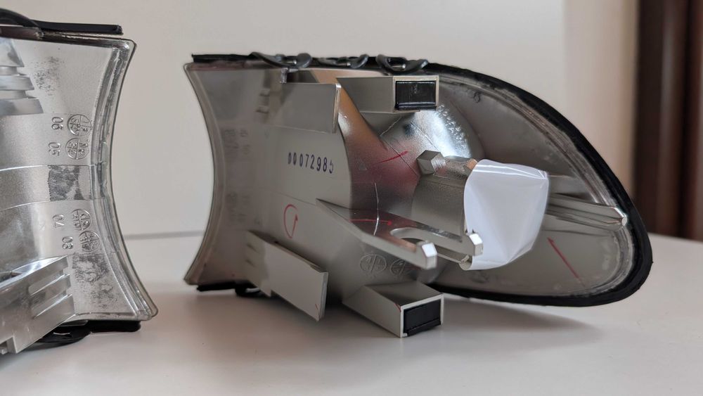 Мигачи БМВ Е38 7 серия Бели Фейслифт Facelift BMW E38 facelift