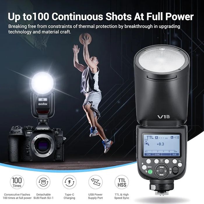 Светкавица GODOX V1Pro-O за Olympus / Panasonic