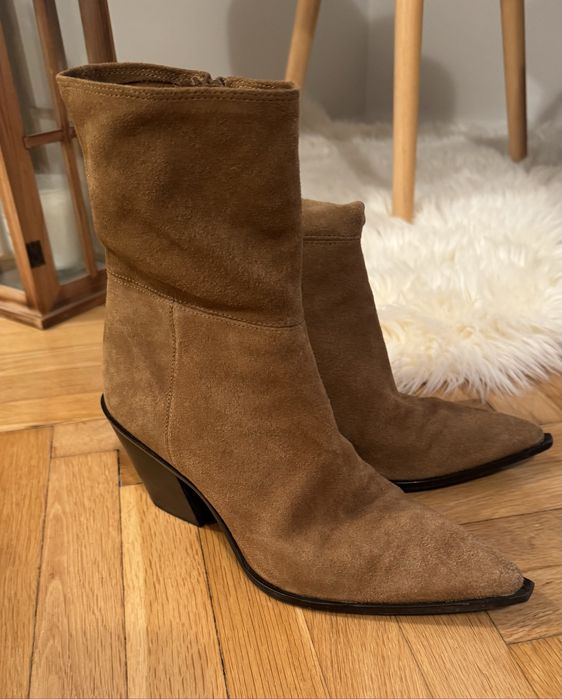 Ghete Zara piele intoarsa