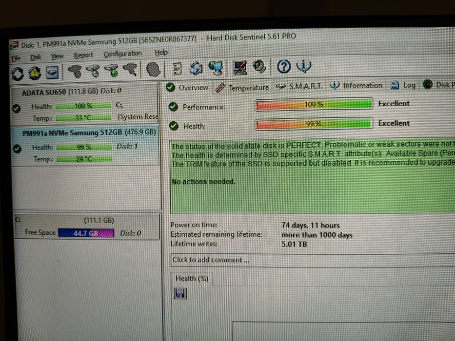 Vând SSD Samsung PM991a 512Gb 2230 / WD SN730 2280 Nvme  Steam Deck