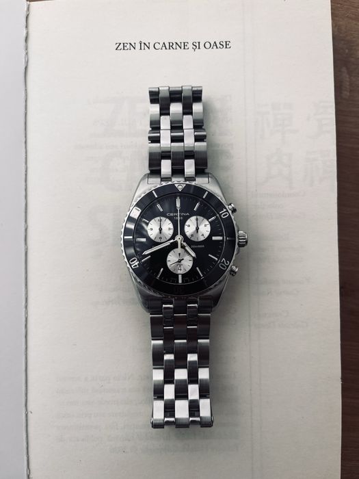 Certina Ds first ceramic bezel Quartz 27 jewels 200m wr