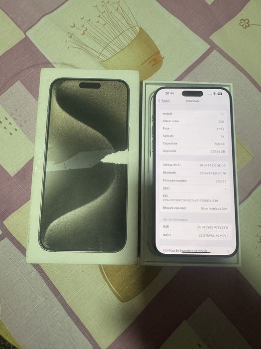 V/S iPhone 15 pro Max 256g/schimb