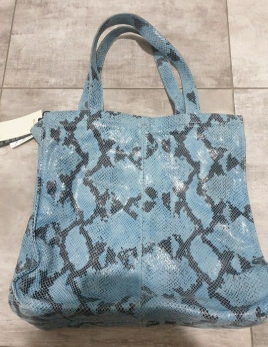 Geanta noua piele naturala GUESS LUXE piele sarpe