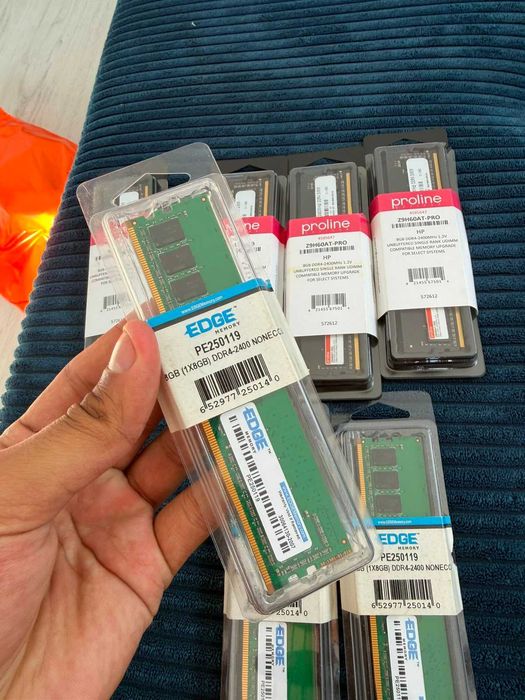 Memorii RAM 8GB DDR4 2400MHz - Lot 7 bucăți (Proline HP + EDGE Memory)