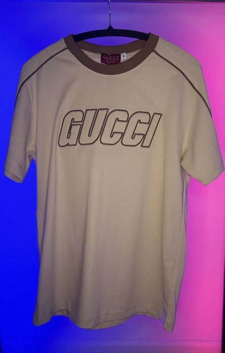 Tricou Gucci negru / bej L XL