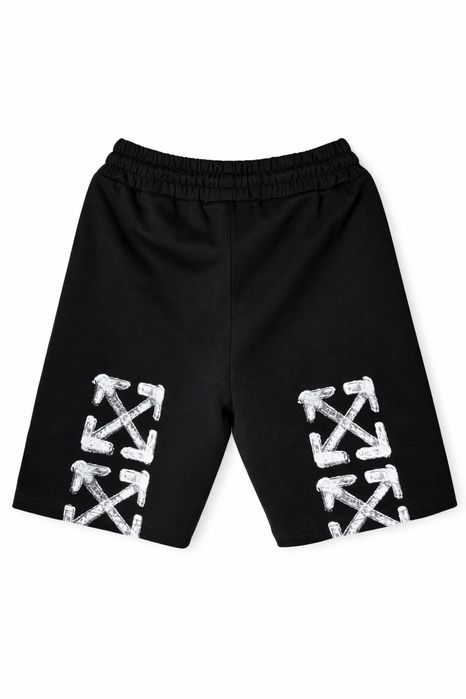 Мьжки екип Off-white тениска и кьси шорти