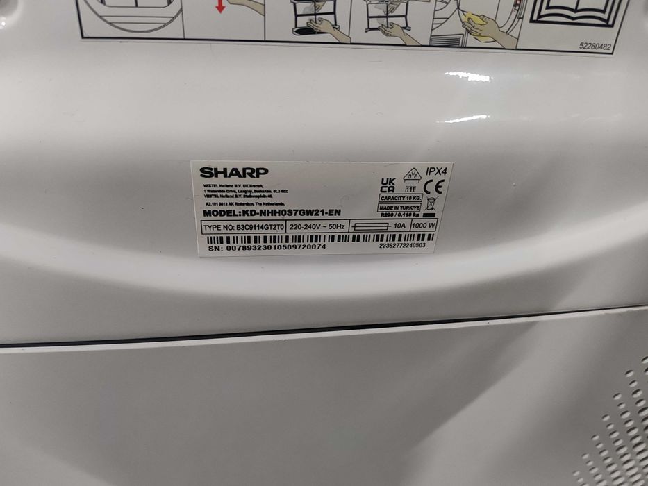 Сушилня Sharp KD-NHHOS7GW21-EN – 10 кг