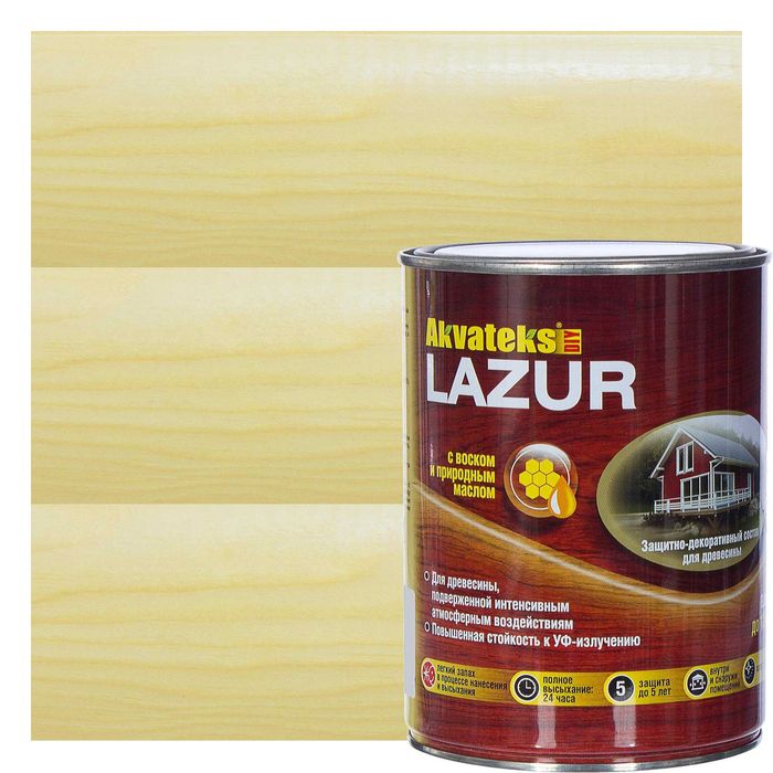 Akvateks Lazur - (защитно-декоративный состав для дерева)