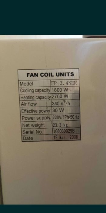 Воден конвектор за парно или термопомпа