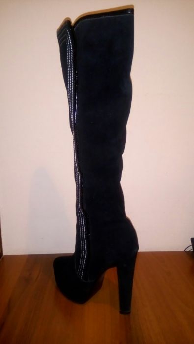 Сапоги Баскони замшевые