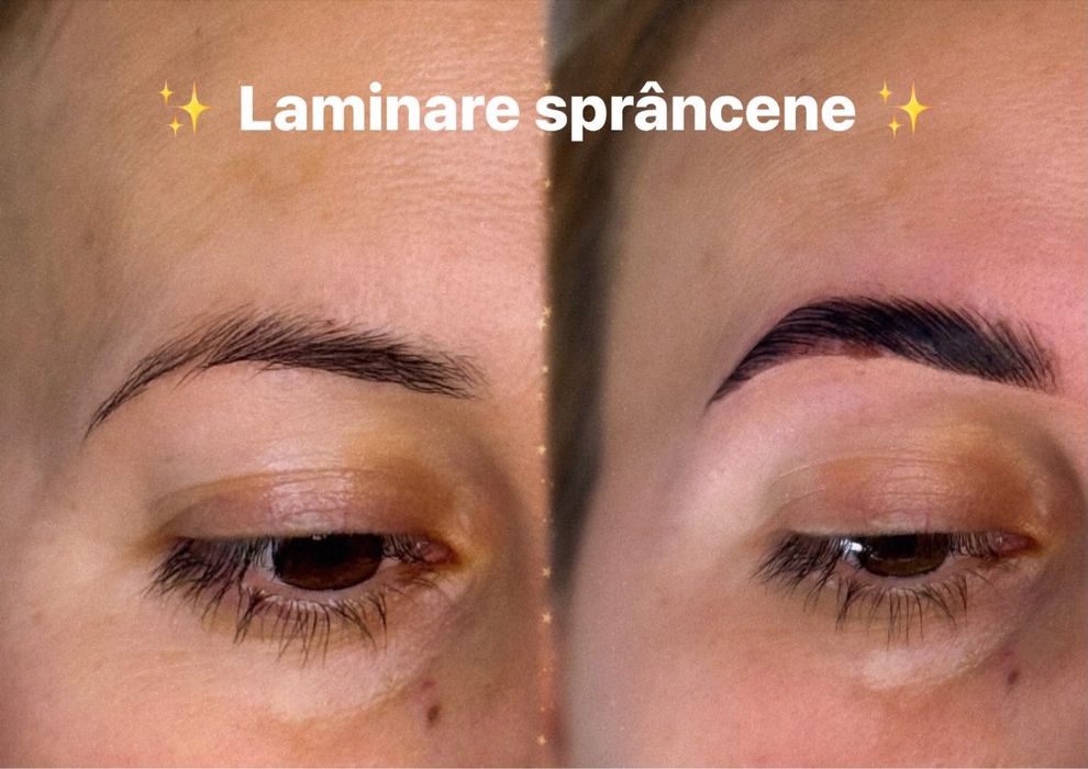 Machiaj, stilizare sprancene, laminare gene si sprancene
