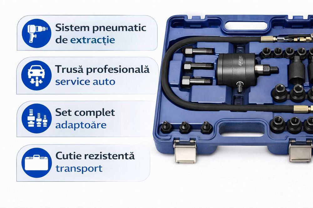 Trusa extractoare injectoare diesel pneumatica profesionala