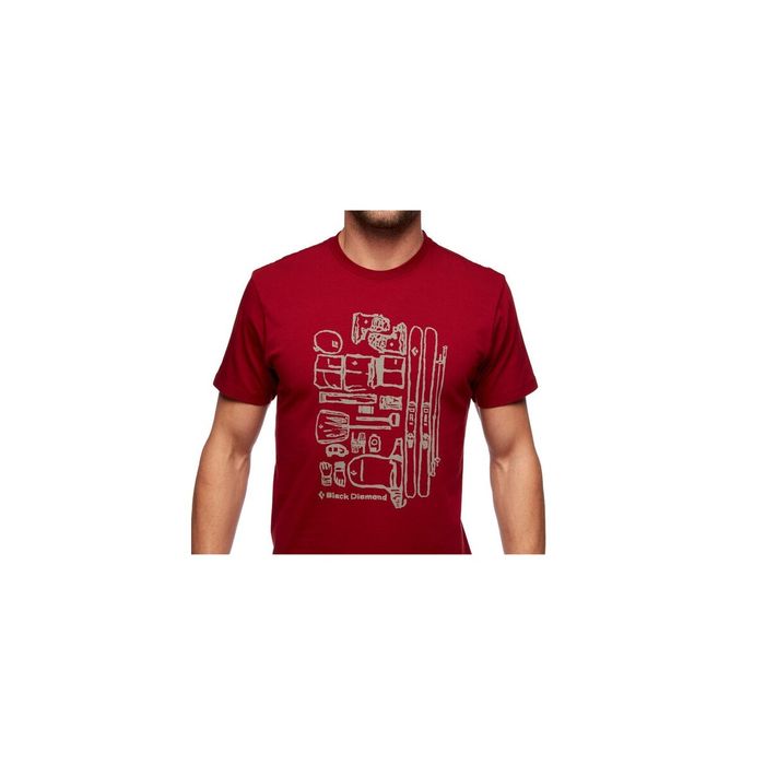 Black Diamond®Ski Gear Tee M's, мъжка тениска от естествен памук