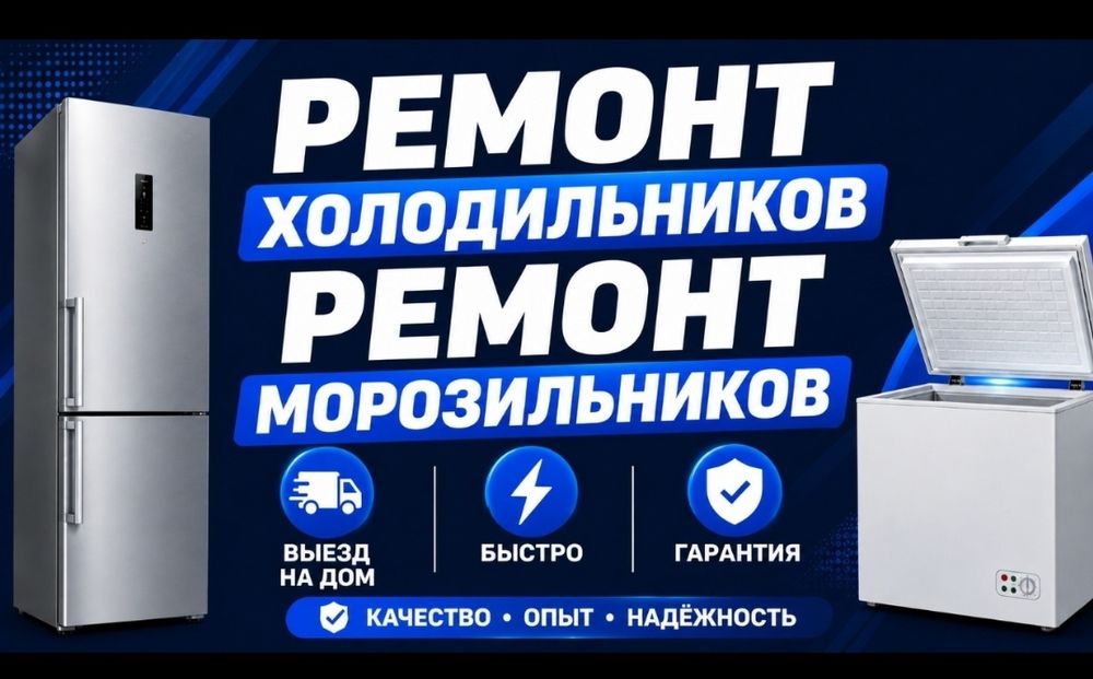 Ремонт холодильников и морозильников. Выезд во все районы. Гарантия.