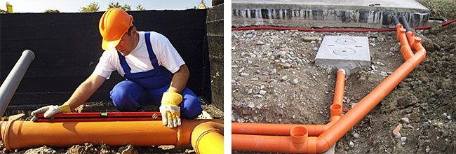 Копаем траншеи  септик