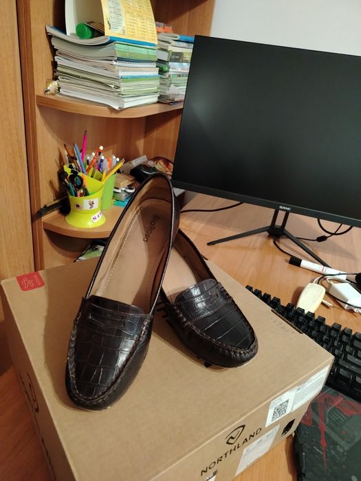 Туфли кожаные женские