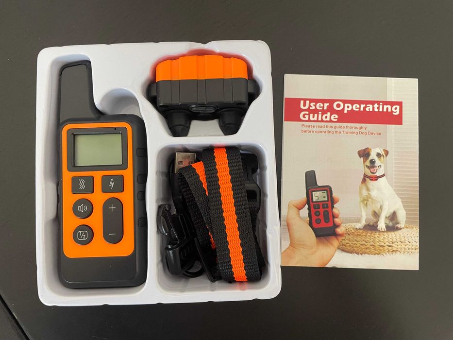 Zgarda de dresaj cu telecomanda pentru catei