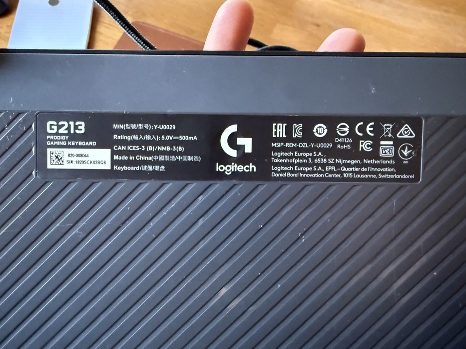 Геймърска клавиатура Logitech G213 Prodigy – като нова