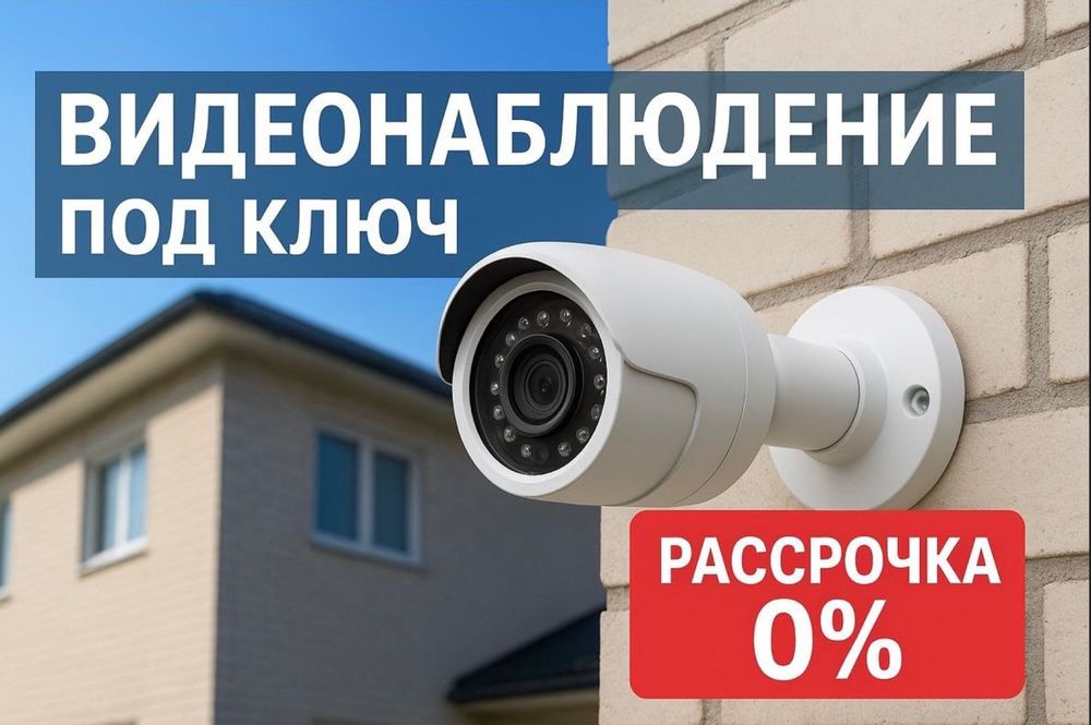 Установка видеонаблюдения НЕДОРОГО