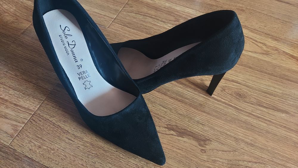 Pantofi imitatie piele intoarsa 39