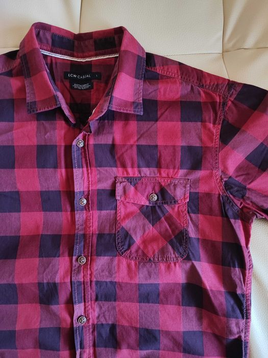 Camasa in carouri LC Waikiki, slim fit, marimea L