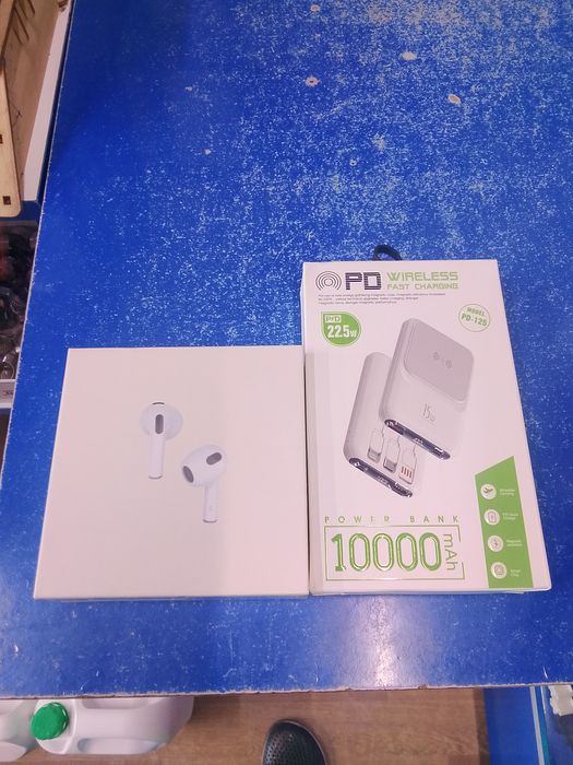Air pods и повербанк
