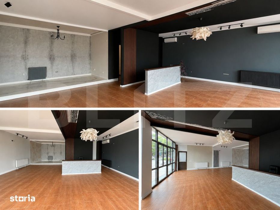 Spatiu comercial premium, 95 mp, vitrina stradala generoasa, luminos