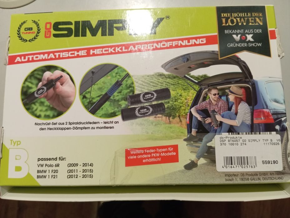 Система за отваряне багажника Go Simple