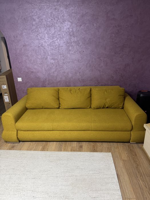 Set canapea extensibila cu 2 fotolii, comoda TV