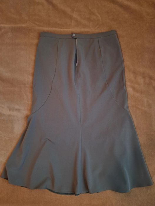 Set sacou-fustă kaki