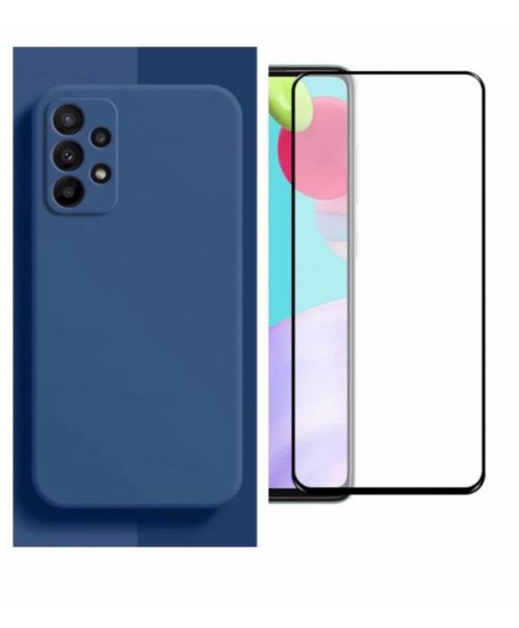 Husa Guard Interior Catifea si Folie Sticla Samsung A72/A52S/A53/A56