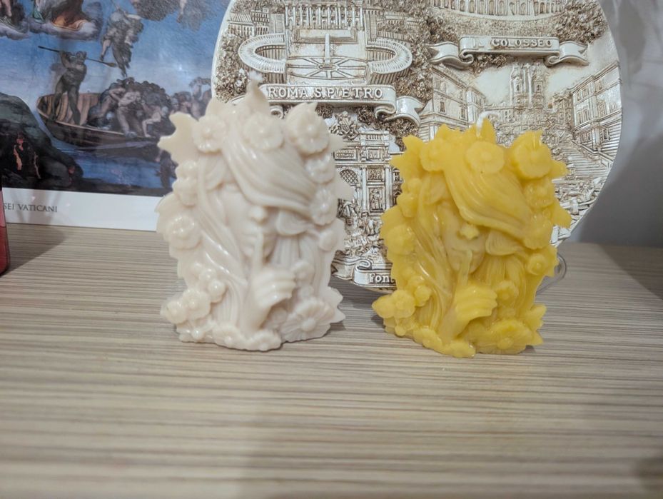 Lumanari decorative din ceara de albine