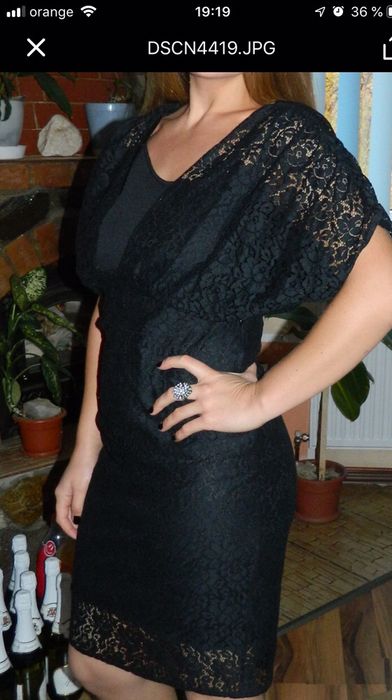 Rochie elegantă pe corp dantela M Zara