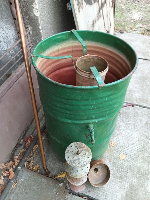 Cazan de cupru 110 litri - Butoi stejar 300L - Zdrobitor struguri