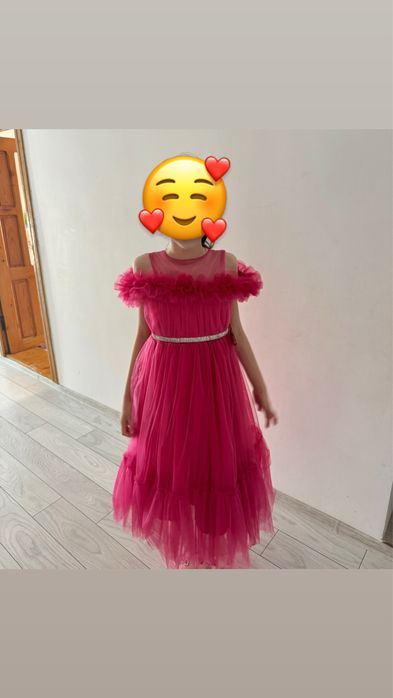 Rochie fetite - roz tip  printesa