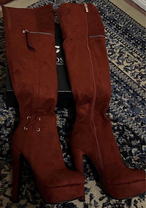 ботфорты к из натурального замша, Новые