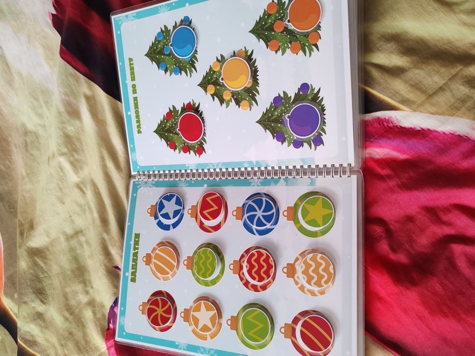 Зимний альбом пазлы на липучках