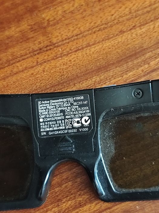 3D очки Samsung телевизора