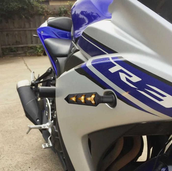 Диодни LED мигачи с бягащa светлина за Мотор/Скутер/Атв - 2бр.