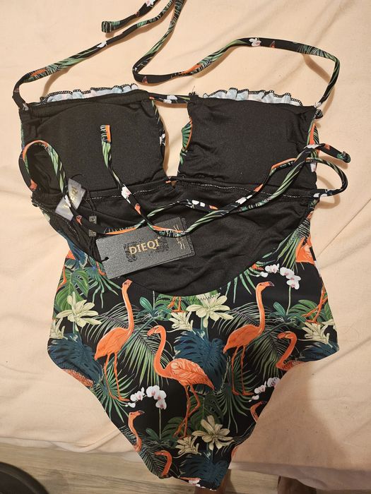 Нов цял бански фламинго - 38 размер