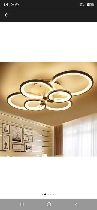 Plafoniera LED 6 cercuri