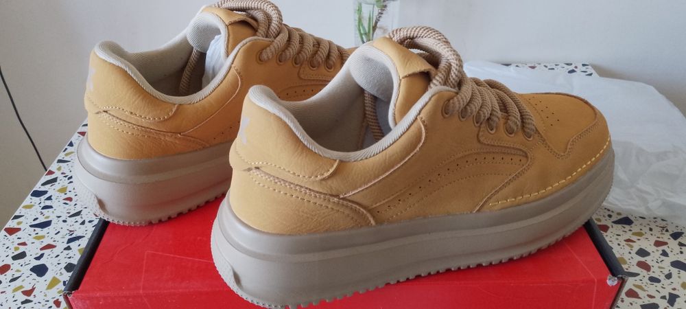 Pantofi sport Gryxx galbeni, piele naturala.
